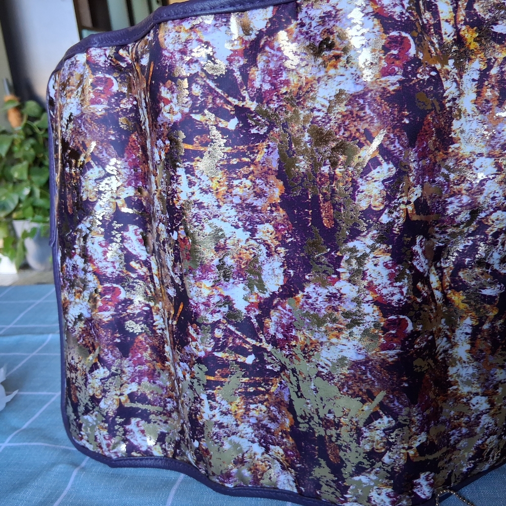 Bnwt Sonia Kashuk Artistic Purple and Gold Cosmetic Case Brush Roll Organizer - Picture 10 of 10
